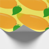 Yummy Mango Tropical Summer Fruit Cadeaupapier (Hoek)