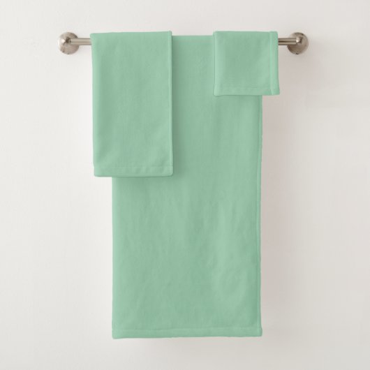 Yummy Mint Groene Effen Kleur Bad Handdoek (Insitu)