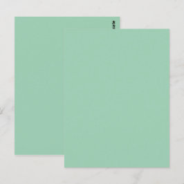 Yummy Mint Groene Effen Kleur Briefkaart