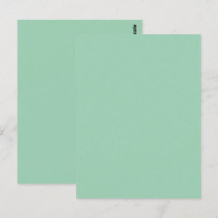 Yummy Mint Groene Effen Kleur Briefkaart