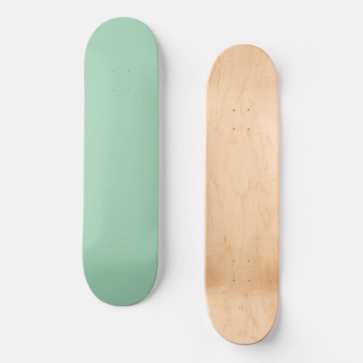 Yummy Mint Groene Effen Kleur Persoonlijk Skateboard (Voorkant)