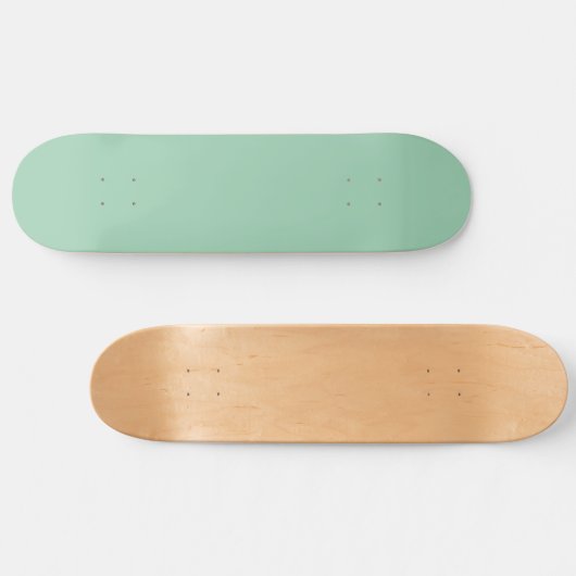 Yummy Mint Groene Effen Kleur Persoonlijk Skateboard (Horizontaal)