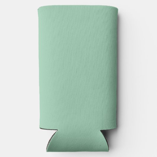 Yummy Mint Groene Effen Kleur Seltzer Blikjeskoeler (Achterkant)