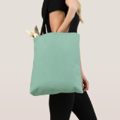 Yummy Mint Groene Effen Kleur Tote Bag (Dichtbij)