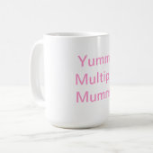 Yummy Multiple Mummy Koffiemok (Voorkant links)