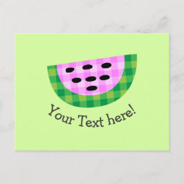Yummy Neon Pset Watermelon Slice Pictogram Briefkaart