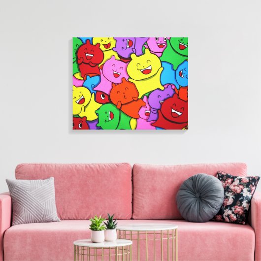 Yummy Overal op doek Canvas Afdruk (Insitu (Woonkamer))