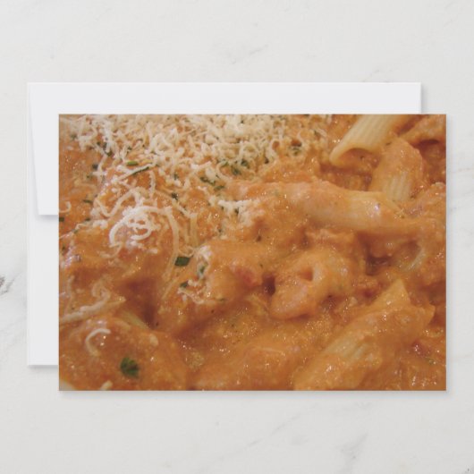 Yummy Pasta Party Kaart (Voorkant)