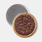 Yummy Pecan Pie Food Magneet (Voorkant / Achterkant)