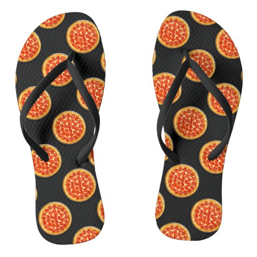 Yummy Pepperoni Pizza Teenslippers (Voetbed)