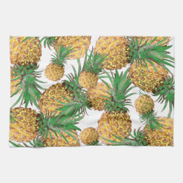 Yummy Pineapple Pattern Print Fruit Theedoek