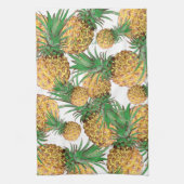 Yummy Pineapple Pattern Print Fruit Theedoek (Verticaal)