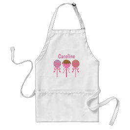 Yummy Pink Cake Poppen Gepersonaliseerd Apron Standaard Schort