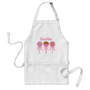 Yummy Pink Cake Poppen Gepersonaliseerd Apron Standaard Schort