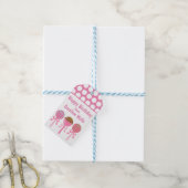 Yummy Pink Cake Poppen Gepersonaliseerde Gift Labe Cadeaulabel (Met Touw)