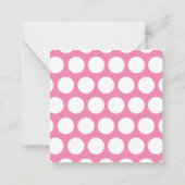 Yummy Pink Cake Poppen Personeelsgebonden Gift Kaa Notitiekaartje (Achterkant)