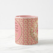 Yummy Pink Sprinkle Donut Pattern and Funny Quote Mok (Midden)