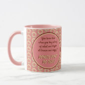 Yummy Pink Sprinkle Donut Pattern and Funny Quote Mok (Links)