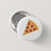 Yummy Pizza Emoji Ronde Button 3,2 Cm (Voorkant /achterkant)
