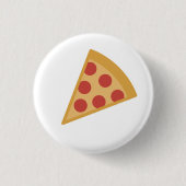 Yummy Pizza Emoji Ronde Button 3,2 Cm (Voorkant)