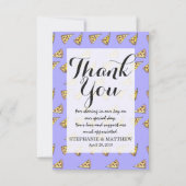 Yummy Pizza en Pepperoni Foodie Waterverf Bedankkaart (Voorkant)