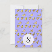 Yummy Pizza en Pepperoni Foodie Waterverf Bedankkaart (Achterkant)