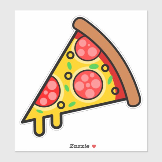 Yummy Pizza Slice Sticker (Vel)
