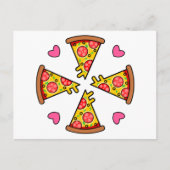 Yummy Pizza Slices Mandara Briefkaart (Voorkant)