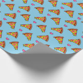 Yummy Pizza Slices Pattern Cadeaupapier (Hoek)