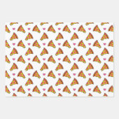 Yummy Pizza Slices Pattern Inpakpapier Vel (Voorkant 3)