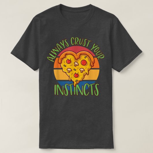 Yummy pizza snacks mozzarella kaas savory di t-shirt (Design voorkant)