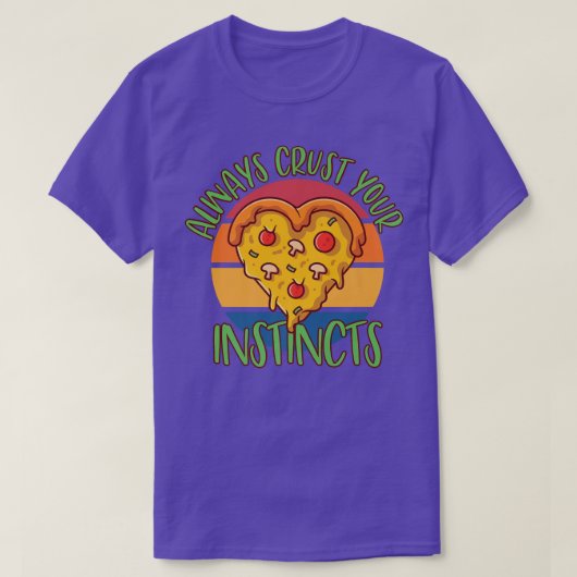 Yummy pizza snacks mozzarella kaas savory di t-shirt (Design voorkant)
