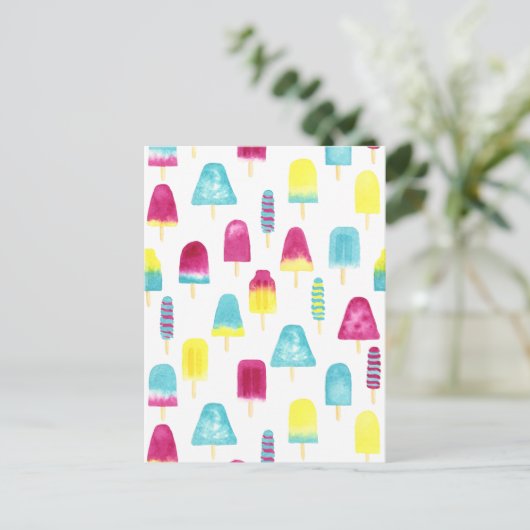 Yummy Popsicles Briefkaart (Staand voorkant)