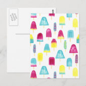 Yummy Popsicles Briefkaart (Voorkant / Achterkant)