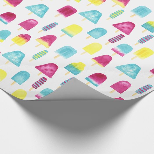 Yummy Popsicles Cadeaupapier (Hoek)
