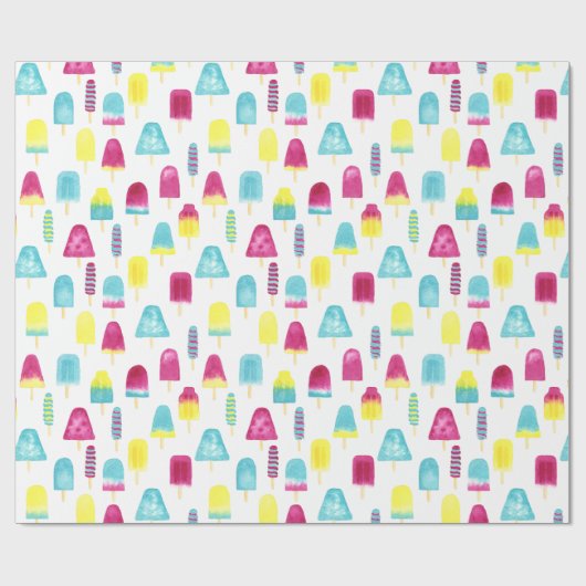Yummy Popsicles Cadeaupapier (Vlak)