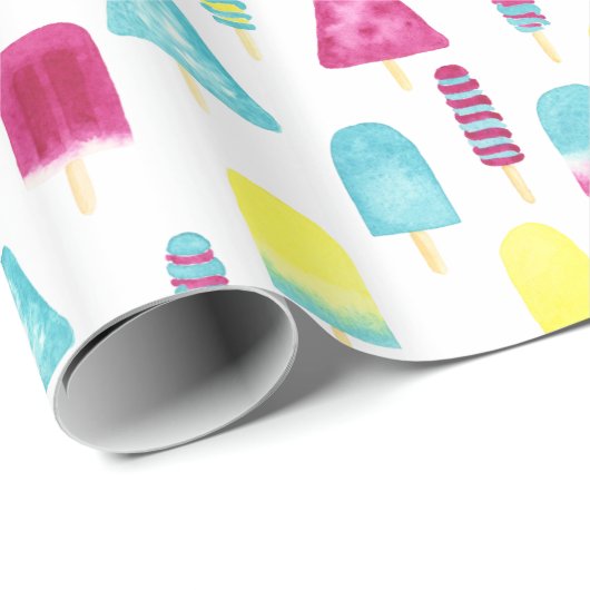 Yummy Popsicles Cadeaupapier (Rol Hoek)