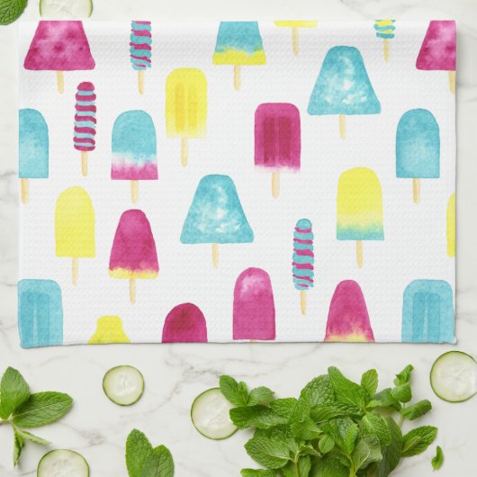 Yummy Popsicles Theedoek (Gevouwen)