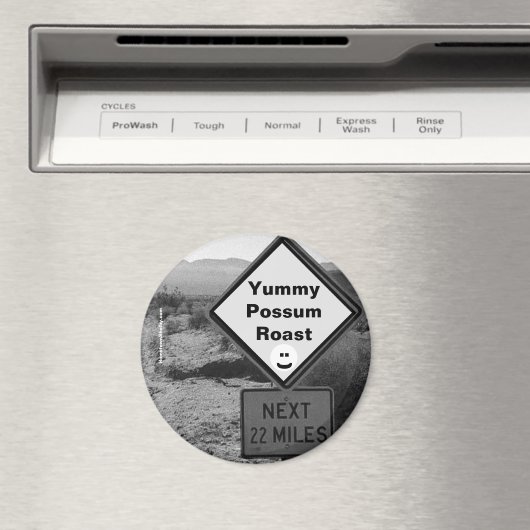 Yummy Possum Roast Koelkast Magnet (Insitu (Vaatwasser))