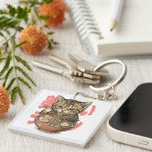 Yummy Ramen Kitten Sleutelhanger (Voorkant Rechts)