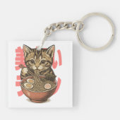 Yummy Ramen Kitten Sleutelhanger (Achterkant)
