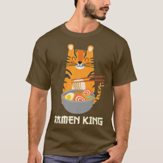 Yummy Ramen Noodles's Schattige Kat Ramen King T-shirt