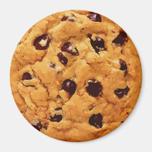Yummy Realistic Chocolate Chip Cookie Magnet