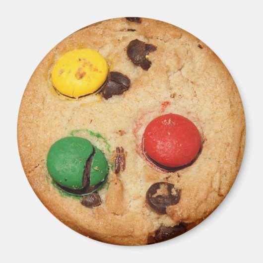 Yummy Realistic Chocolate Snoep Cookie Magnet (Voorkant)