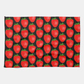 Yummy Red Strawberry World Funky Pattern Theedoek (Horizontaal)