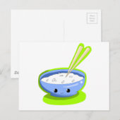 Yummy Rice! Briefkaart (Voorkant / Achterkant)