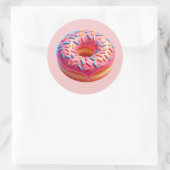 Yummy Roze Donut met Sprinkles Stickers (Tas)