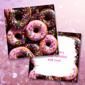 Yummy Roze en Chocolade Donuts Verjaardag