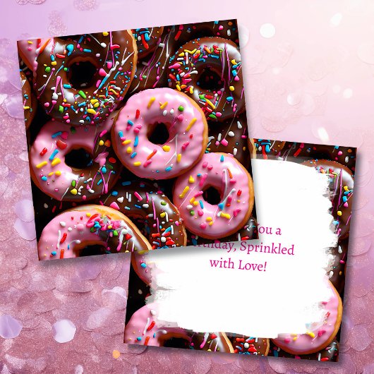 Yummy Roze en Chocolade Donuts Verjaardag