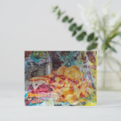 yummy sandwich and chips junk journal Collage Briefkaart (Staand voorkant)